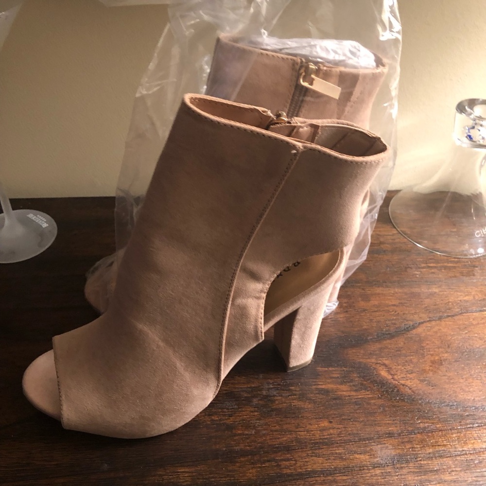 Nude Suede Boots